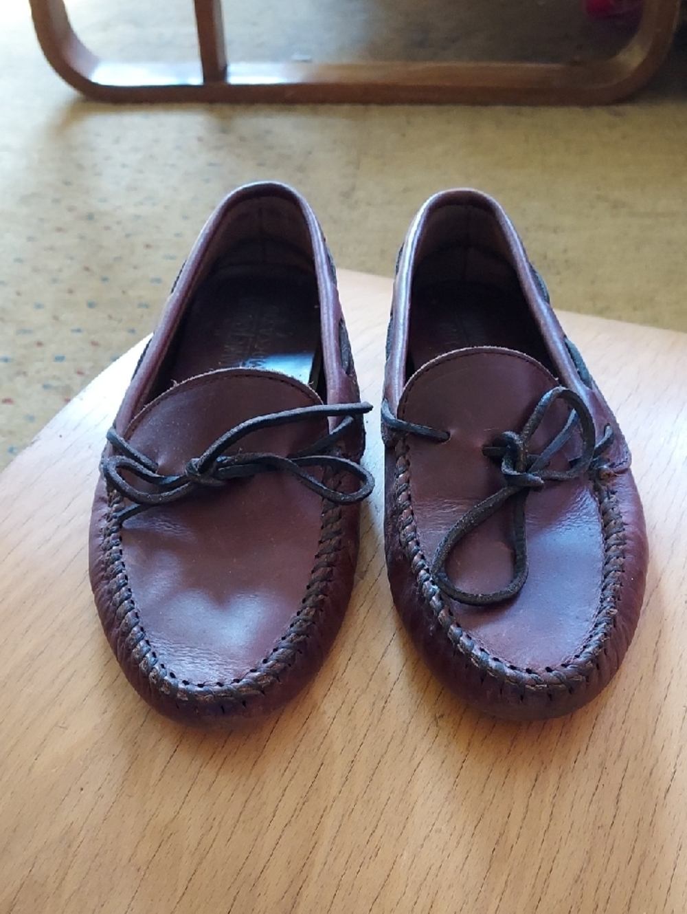 Minnetonka Moccasin Brown Leather Women's Loafers